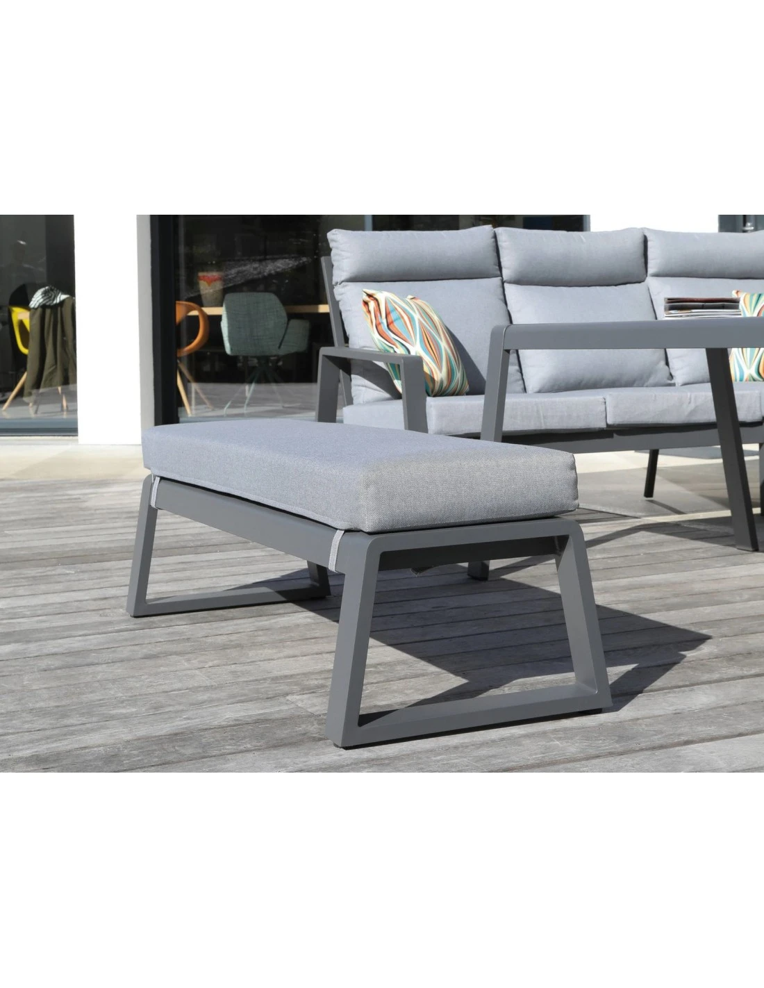 Banc Le Marseille 3 Places En Aluminium Grey 4 Banc Le Marseille 3 Places En Aluminium Grey – Image 2