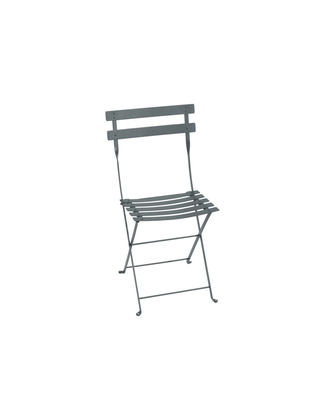Chaise De Jardin Bistro Pliante En Métal - Gris Orage 3 Chaise De Jardin Bistro Pliante En Métal - Gris Orage