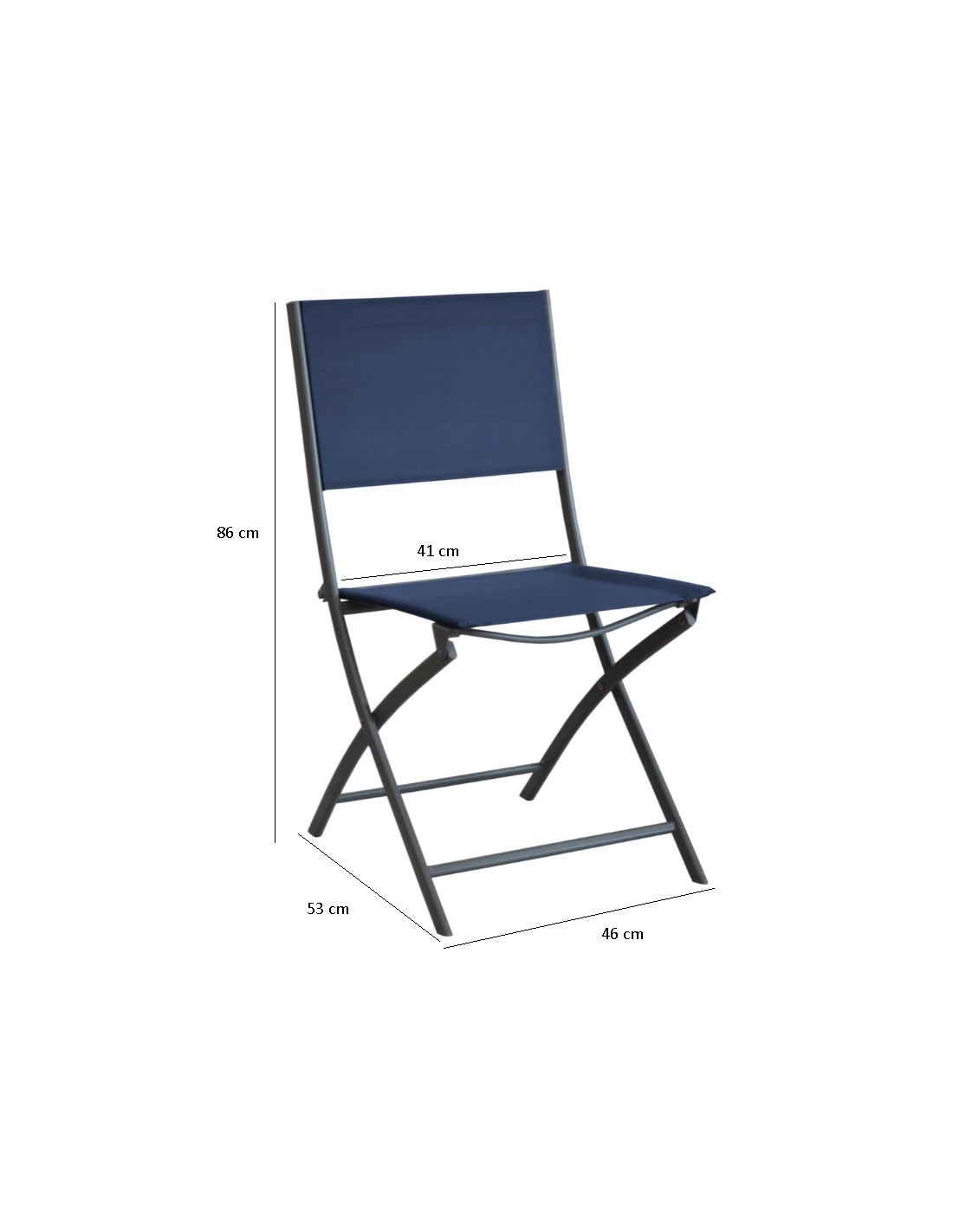 Chaise De Jardin Dream Pliante - Acier époxy Et Toile - Graphite / Moutarde 4 Chaise De Jardin Dream Pliante - Acier époxy Et Toile - Graphite / Moutarde – Image 2