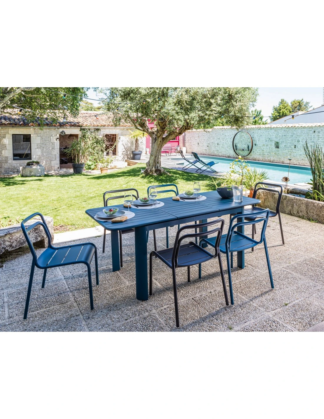 Chaise De Jardin EOS Empilable En Aluminium - Graphite 4 Chaise De Jardin EOS Empilable En Aluminium - Graphite – Image 2