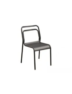 Chaise De Jardin EOS Empilable En Aluminium - Graphite
