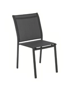 Salon De Jardin -Salon De Jardin chaise de jardin essentia empilable aluminium graphite 1 1