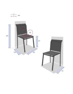 Chaise De Jardin Essentia Empilable - Aluminium Graphite 10 Chaise De Jardin Essentia Empilable - Aluminium Graphite -Salon De Jardin chaise de jardin essentia empilable aluminium graphite 1 3