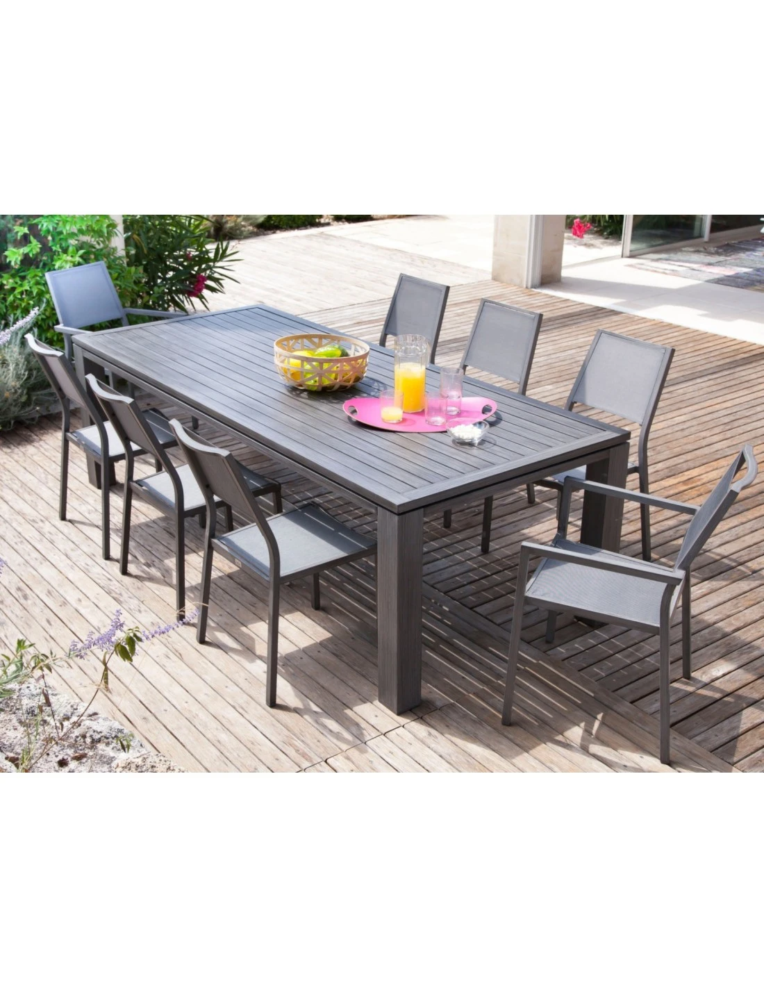 Chaise De Jardin Empilable Florence Finition Brush 4 Chaise De Jardin Empilable Florence Finition Brush – Image 2