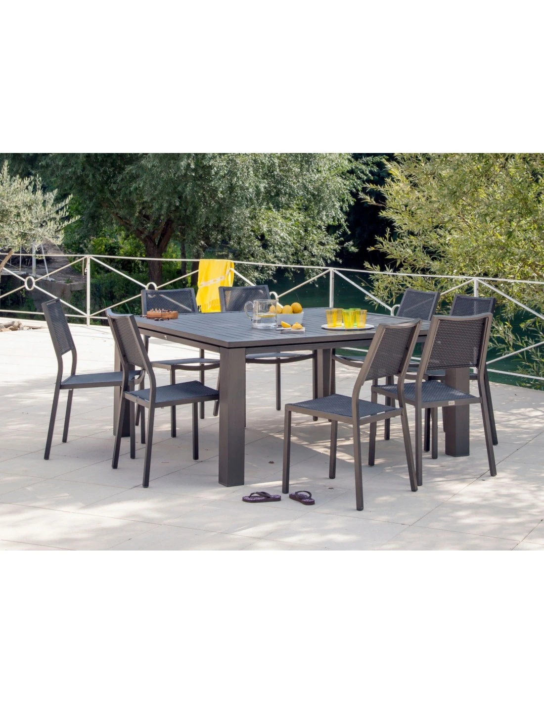 Chaise De Jardin Empilable Florence Finition Brush 5 Chaise De Jardin Empilable Florence Finition Brush – Image 3