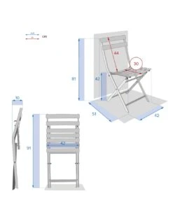 Chaise De Jardin Greensboro Pliante - Acier époxy -Salon De Jardin chaise de jardin greensboro pliante acier epoxy 4