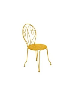 Chaise De Jardin Montmartre - Métal Empilable - Miel
