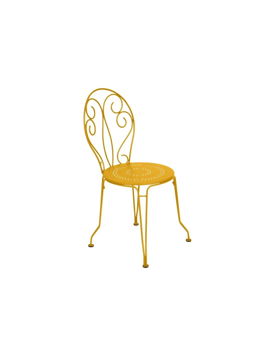 Chaise De Jardin Montmartre - Métal Empilable - Gris Orage 5 Chaise De Jardin Montmartre - Métal Empilable - Gris Orage – Image 3