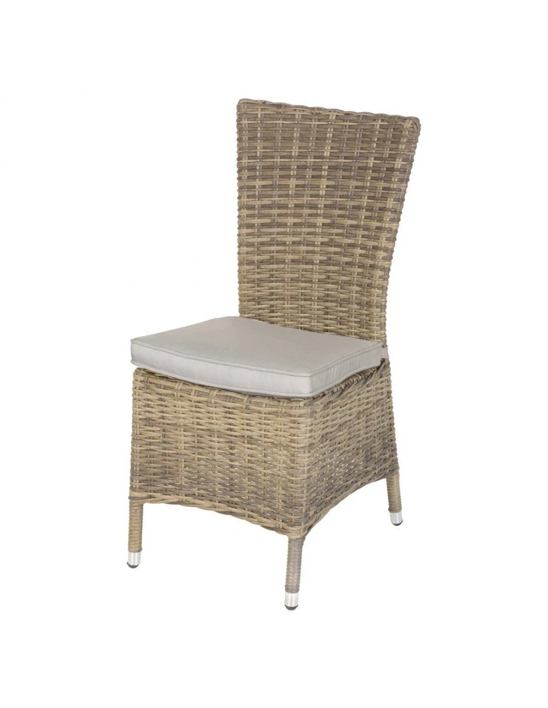 Chaise De Jardin Mooréa - Aluminium Et Résine Tressée - Terre D'ombre 7 Chaise De Jardin Mooréa - Aluminium Et Résine Tressée - Terre D'ombre – Image 5