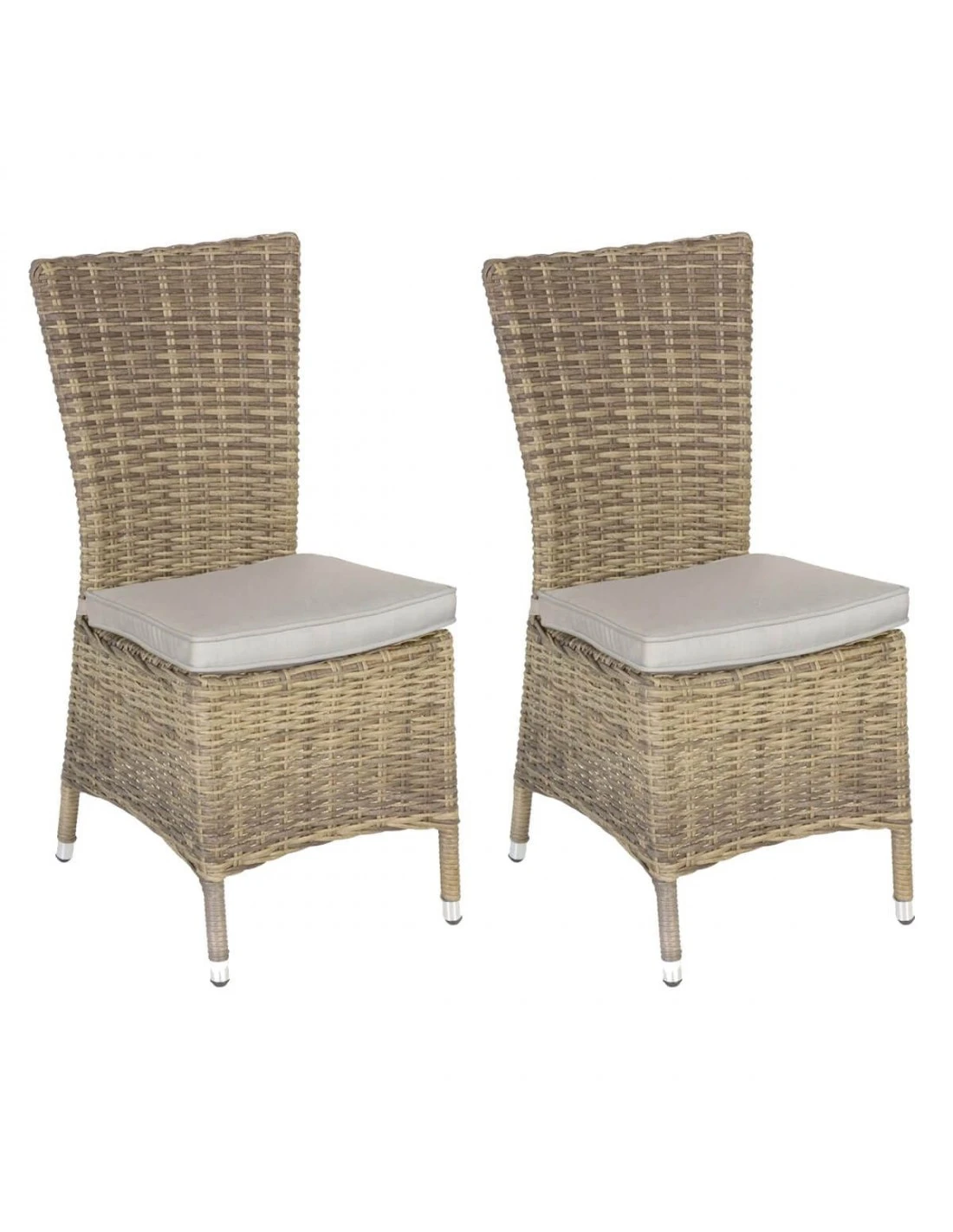 Chaise De Jardin Mooréa - Aluminium Et Résine Tressée - Terre D'ombre 9 Chaise De Jardin Mooréa - Aluminium Et Résine Tressée - Terre D'ombre – Image 7