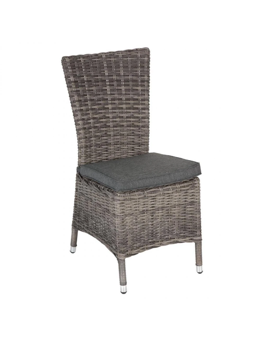 Chaise De Jardin Mooréa - Aluminium Et Résine Tressée - Terre D'ombre 3 Chaise De Jardin Mooréa - Aluminium Et Résine Tressée - Terre D'ombre