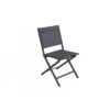 Chaise De Jardin Pliante Censo - Aluminium Toile PVC - Anthracite Chiné 1 Chaise De Jardin Pliante Censo - Aluminium Toile PVC - Anthracite Chiné -Salon De Jardin chaise de jardin pliante censo anthracite mwh