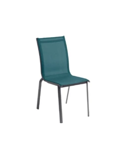 Chaise Empilable Axant Anthracite / Bleu Canard