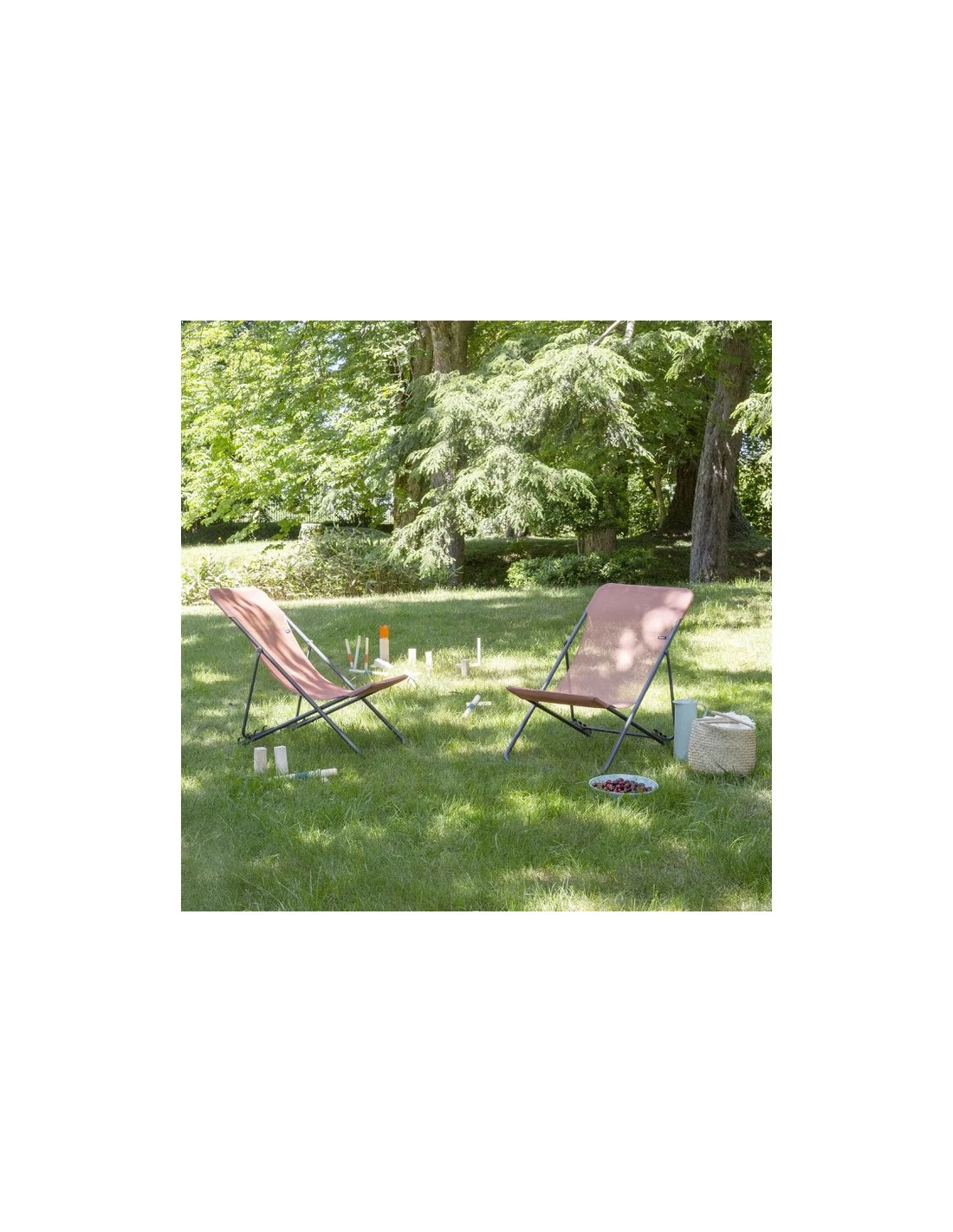 Lafuma Maxi Transat - Batyline Iso Terracotta 4 Lafuma Maxi Transat - Batyline Iso Terracotta – Image 2