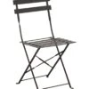 Chaise Pliante Cuba Métal - Gris -Salon De Jardin chaise pliante cuba metal gris