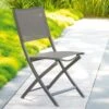 Chaise Pliante Essentia - Aluminium Tonka Assise Wengé -Salon De Jardin chaise pliante essentia aluminium tonka assise wenge