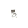 Chaise Pliante Joe Blanc Assise Textilène Taupe - Stern 2 Chaise Pliante Joe Blanc Assise Textilène Taupe - Stern -Salon De Jardin chaise pliante joe blanc assise textilene taupe stern