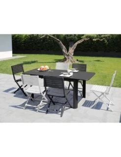 Chaise Pliante Lucca - Aluminium - Blanc -Salon De Jardin chaise pliante lucca aluminium coloris au choix 6