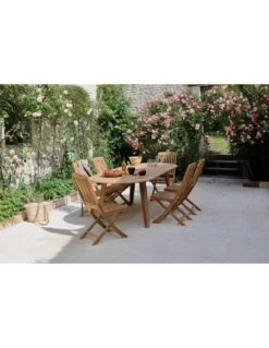 Chaise Pliante Rias En Bois De Teck FSC -Salon De Jardin chaise pliante rias en bois de teck fsc proloisirs 2