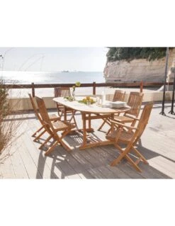 Chaise Pliante Rias En Bois De Teck FSC -Salon De Jardin chaise pliante rias en bois de teck fsc proloisirs 6