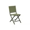 Chaise Pliante Thema En Aluminium Et Toile TPEP - Vert 2 Chaise Pliante Thema En Aluminium Et Toile TPEP - Vert -Salon De Jardin chaise pliante thema en aluminium et toile tpep vert