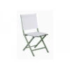Chaise Thema Pliante En Aluminium Et Toile TPEP - Amande/Chiné Blanc 1 Chaise Thema Pliante En Aluminium Et Toile TPEP - Amande/Chiné Blanc -Salon De Jardin chaise thema pliante en aluminium et toile tpep amandechine blanc