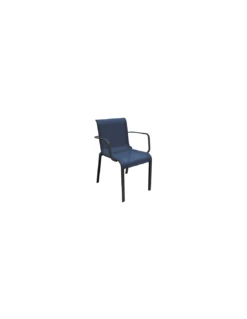 Fauteuil Cauro En Aluminium Coloris Au Choix - Graphite / Bleu