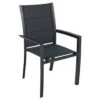 Fauteuil De Jardin Allure Empilable - Aluminium Et Texaline Matelassée - Graphite / Poivre 2 Fauteuil De Jardin Allure Empilable - Aluminium Et Texaline Matelassée - Graphite / Poivre -Salon De Jardin fauteuil de jardin allure empilable aluminium et texaline matelassee graphite poivre