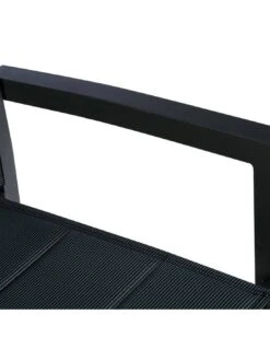 Fauteuil De Jardin Allure Empilable - Aluminium Et Texaline Matelassée - Graphite / Poivre -Salon De Jardin fauteuil de jardin allure empilable aluminium et texaline matelassee graphite poivre 2