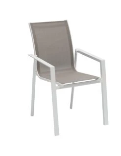 Fauteuil De Jardin Pavane - Aluminium Et Texaline - Blanc Et Noisette 12 Fauteuil De Jardin Pavane - Aluminium Et Texaline - Blanc Et Noisette -Salon De Jardin fauteuil de jardin pavane aluminium et texaline 3