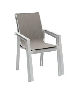 Fauteuil De Jardin Pavane - Aluminium Et Texaline - Blanc Et Noisette 13 Fauteuil De Jardin Pavane - Aluminium Et Texaline - Blanc Et Noisette -Salon De Jardin fauteuil de jardin pavane aluminium et texaline 4
