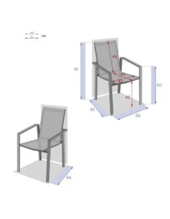 Fauteuil De Jardin Pavane - Aluminium Et Texaline - Blanc Et Noisette 15 Fauteuil De Jardin Pavane - Aluminium Et Texaline - Blanc Et Noisette -Salon De Jardin fauteuil de jardin pavane aluminium et texaline 6