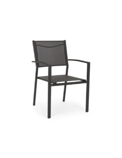 Fauteuil Empilable - Aluminium Anthracite