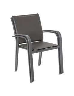 Fauteuil Empilable Essentia - Aluminium Graphite Anthracite 9 Fauteuil Empilable Essentia - Aluminium Graphite Anthracite -Salon De Jardin fauteuil empilable essentia aluminium graphite anthracite 2