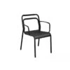 Fauteuil EOS Empilable En Aluminium - Noir 2 Fauteuil EOS Empilable En Aluminium - Noir -Salon De Jardin fauteuil eos empilable en aluminium coloris au choix