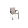 Fauteuil Hilla Empilable - Aluminium Café -Salon De Jardin fauteuil hilla empilable aluminium cafe