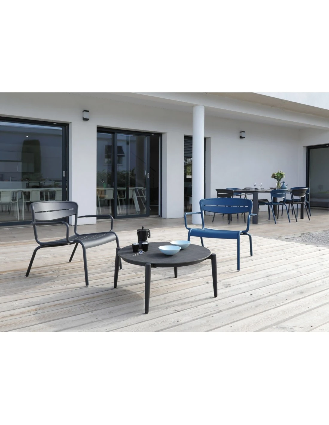 Fauteuil Lounge Haora En Aluminium Coloris Au Choix - Océo - Bleu 6 Fauteuil Lounge Haora En Aluminium Coloris Au Choix - Océo - Bleu – Image 4