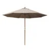 Parasol Bois Ø300 Cm Ouverture à Manivelle En 3 Coloris - Taupe 2 Parasol Bois Ø300 Cm Ouverture à Manivelle En 3 Coloris - Taupe -Salon De Jardin parasol bois o300 cm ouverture a manivelle 3 coloris proloisirs 7
