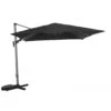 Parasol Déporté 3x3 M LB Heat Transfert Effet Bois - Heat Bois Flotte / Gris -Salon De Jardin parasol deporte 3x3 m lb heat transfert effet bois 2