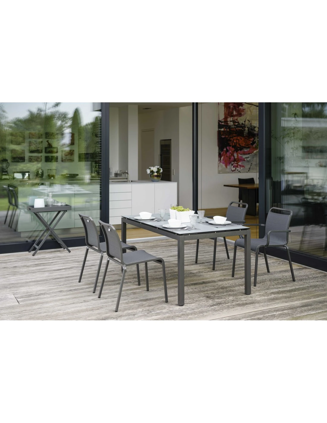 Structure De Table 160 X 90 Cm Aluminium Anthracite 8 Structure De Table 160 X 90 Cm Aluminium Anthracite – Image 6