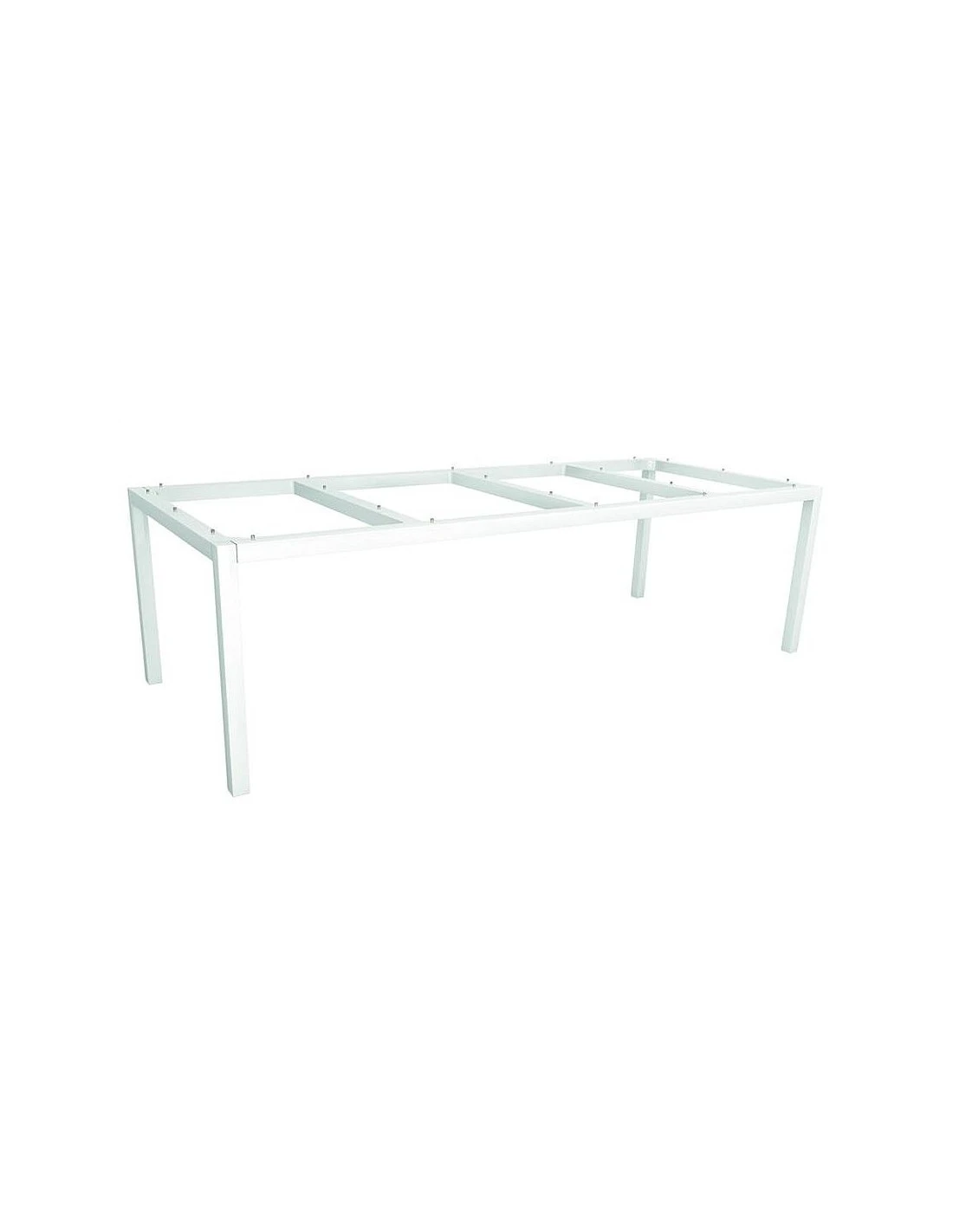 Structure De Table 250 X 100 Cm Aluminium Blanc 3 Structure De Table 250 X 100 Cm Aluminium Blanc