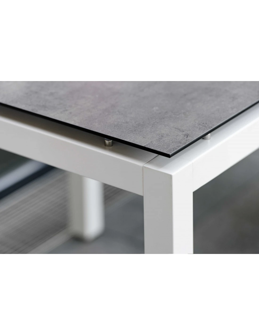 Structure De Table 250 X 100 Cm Aluminium Blanc 4 Structure De Table 250 X 100 Cm Aluminium Blanc – Image 2