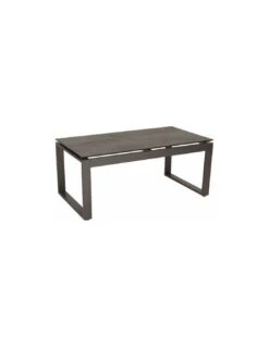 Salon De Jardin 34 Table Basse ALLROUND Aluminium Anthracite - Ciment