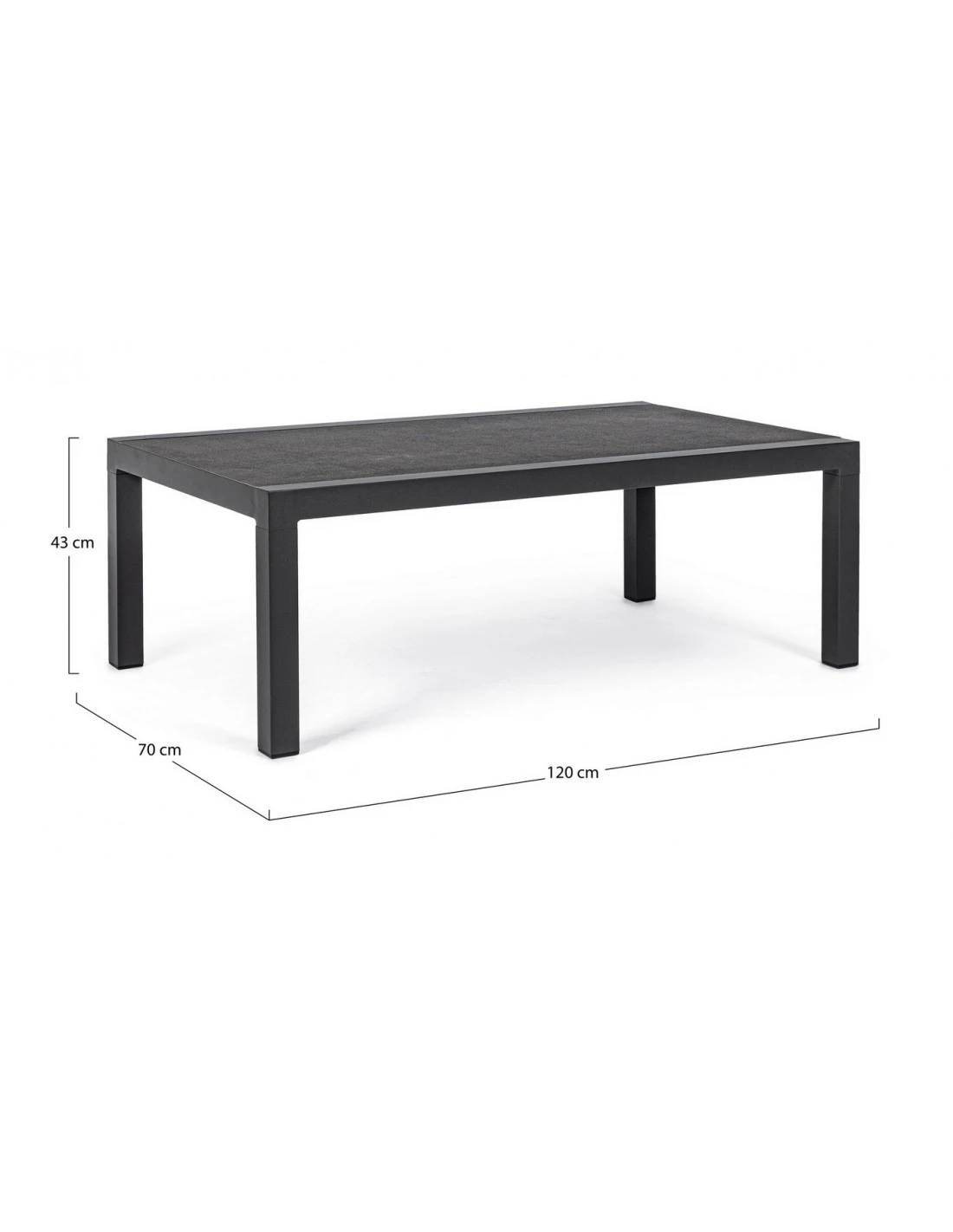 Table Basse Kledi Anthracite 120 X 70cm 4 Table Basse Kledi Anthracite 120 X 70cm – Image 2