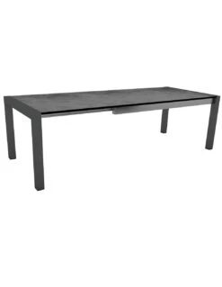 Table Extensible Anthracite 174 (214/254) X 90cm Plateau HPL - HPL SILVERSTAR SMOKY -Salon De Jardin table extensible anthracite 174 214254 x 90cm plateau hpl 2